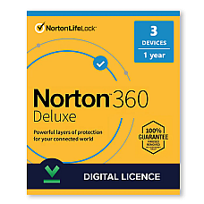 NORTON 360 DELUXE. 3 įrenginiai 1 metų prenumerata