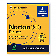 NORTON 360 DELUXE. 5 DEVICE 1 YEAR. SUBSCRIPTION