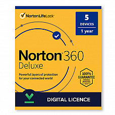 NORTON 360 DELUXE. 5 įrenginiai 1 metų prenumerata