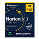 NORTON 360 PEMIUM 1 USER, 10 Device, 1 YEAR, NON-SUBSCRIPTION