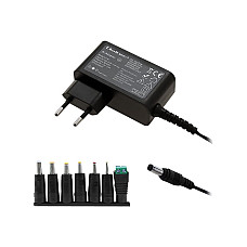 QOLTEC 51736 Qoltec Universal power adapter 30W 7 plugins +power cable