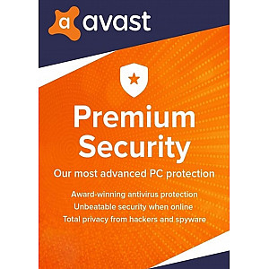 AVAST PREMIUM SECURITY FOR WIN 1 įrenginys, nauja licencija, 1 metams, windows AVAST PREMIUM SECURITY FOR WIN 1 įrenginys, nauja licencija, 1 metams, windows