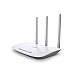 TP-LINK N300 Wi-Fi Router 802.11b/g/n 2T2R 300Mbps at 2.4GHz 5x10/100M Ports 3x5dBi fixed antennas  Wireless On/Off WPS