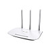 TP-LINK N300 Wi-Fi Router 802.11b/g/n 2T2R 300Mbps at 2.4GHz 5x10/100M Ports 3x5dBi fixed antennas  Wireless On/Off WPS