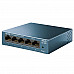 TP-LINK LiteWave 5-Port Gigabit Desktop Switch 5 Gigabit RJ45 Ports Desktop Steel Case TP-LINK LiteWave 5-Port Gigabit Desktop Switch 5 Gigabit RJ45 Ports Desktop Steel Case