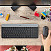 LOGITECH Slim Wireless Keyboard and Mouse Combo MK470 - GRAPHITE - US INTNL - INTNL