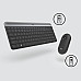 LOGITECH Slim Wireless Keyboard and Mouse Combo MK470 - GRAPHITE - US INTNL - INTNL LOGITECH Slim Wireless Keyboard and Mouse Combo MK470 - GRAPHITE - US INTNL - INTNL