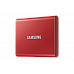 SAMSUNG Portable SSD T7 1TB extern USB 3.2 Gen 2 metallic red