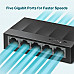 TP-LINK LiteWave 5-Port Gigabit Desktop Switch 5 Gigabit RJ45 Ports Desktop Plastic Case TP-LINK LiteWave 5-Port Gigabit Desktop Switch 5 Gigabit RJ45 Ports Desktop Plastic Case