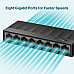 TP-LINK LiteWave 8-Port Gigabit Desktop Switch 8 Gigabit RJ45 Ports Desktop Plastic Case