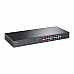 TP-LINK 16-Port 10/100Mbps PoE+ Switch 16 10/100Mbps RJ45 Ports 2 Gigabit RJ45 Ports 2 Combo SFP Slots 802.3at/af 192W PoE