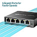 TP-LINK 5-Port Gigabit Desktop Easy Smart Switch 10/100/1000Mbps RJ45 ports MTU/Port/Tag-based VLAN QoS IGMP Snooping TP-LINK 5-Port Gigabit Desktop Easy Smart Switch 10/100/1000Mbps RJ45 ports MTU/Port/Tag-based VLAN QoS IGMP Snooping