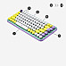 LOGITECH POP Keys Wireless Mechanical Keyboard With Emoji Keys - DAYDREAM MINT INTNL (US)