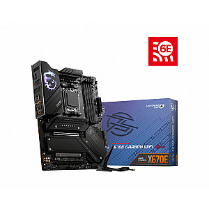 MSI MPG X670E CARBON WIFI ATX MB AM5 4XDDR5 2x PCIe 5.0 x16 PCIe 4.0 x16 slot 6xSATA 6Gb/s 2xM.2 PCIe 5.0x4 2xM.2 PCIe 4.0x4