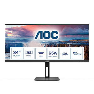 AOC CU34V5C/BK 34inch monitor HDMI DP USB