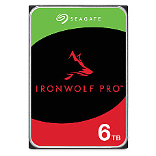 SEAGATE Ironwolf PRO Enterprise NAS HDD 6TB 7200rpm 6Gb/s SATA 256MB cache 8.9cm 3.5inch 24x7 for NAS & RAID Rackmount systems BLK