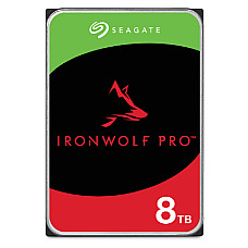 SEAGATE Ironwolf PRO Enterprise NAS HDD 8TB 7200rpm 6Gb/s SATA 256MB cache 8.9cm 3.5inch 24x7 for NAS & RAID Rackmount Systeme BLK