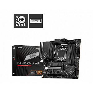 MSI PRO B650M-A WIFI AMD Socket AM5 DDR5 up to 128GB 2xPCIe x16 4xSATA mATX