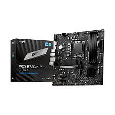 MSI PRO B760M-P DDR4 LGA1700 mATX MB PCIe x16 4xSATA MSI PRO B760M-P DDR4 LGA1700 mATX MB PCIe x16 4xSATA