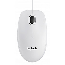LOGITECH B100 optical Mouse white USB for Business
