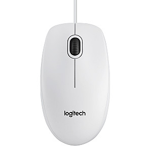 LOGITECH B100 optical Mouse white USB for Business