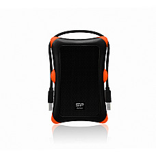 SILICONPOW SP010TBPHDA30S3K External HDD Silicon Power Armor A30 2.5 1TB USB 3.0, Anti-shock, Black