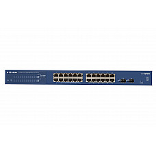 NETGEAR GS724T-400EUS ProSafe  - Switch - Managed - 24 x 10/100/1000 + 2 x shared SFP - desktop
