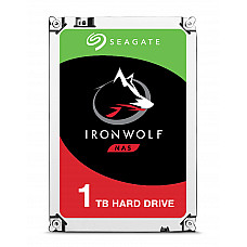 SEAGATE NAS HDD 1TB IronWolf 5900rpm 6Gb/s SATA 64MB cache 3.5inch 24x7 for NAS and RAID rackmount systemes BLK