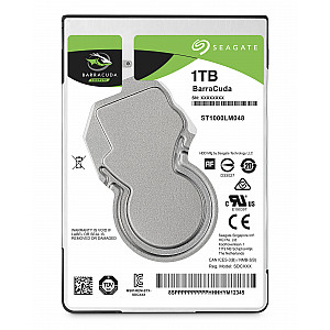 SEAGATE Barracuda 1TB HDD SATA 6Gb/s 5400rpm 2.5inch 7mm height 128Mb cache BLK SEAGATE Barracuda 1TB HDD SATA 6Gb/s 5400rpm 2.5inch 7mm height 128Mb cache BLK
