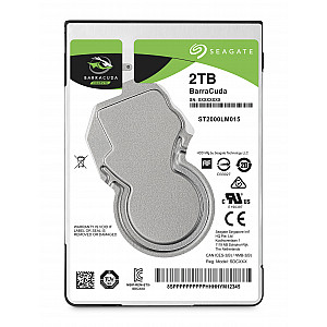SEAGATE Barracuda 2TB HDD SATA 6Gb/s 5400rpm 2.5inch 7mm height 128Mb cache BLK SEAGATE Barracuda 2TB HDD SATA 6Gb/s 5400rpm 2.5inch 7mm height 128Mb cache BLK