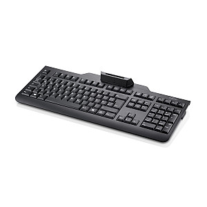 FUJITSU SmartCard keyboard black USA with class 2 reader on the top USB cable 1.8m manual driver DVD USB 2.0 105 keys
