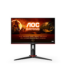 AOC Q24G2A/BK 23.8inch Gaming Monitor IPS 2560x1440 1ms HDMI DP Black/Red