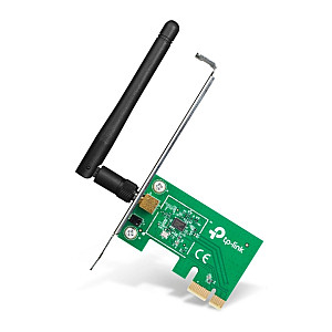 TP-LINK 150MBit/s WLAN-N PCI Express-Adapter Atheros-Chipsatz 1T1R 2,4GHz 802.11b/g/n 1 removeable antenna TP-LINK 150MBit/s WLAN-N PCI Express-Adapter Atheros-Chipsatz 1T1R 2,4GHz 802.11b/g/n 1 removeable antenna