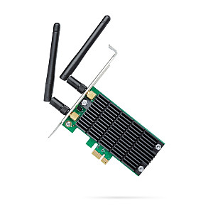 TP-LINK AC1200 Wi-Fi PCI Express Adapter 867Mbps at 5GHz + 300Mbps at 2.4GHz Beamforming TP-LINK AC1200 Wi-Fi PCI Express Adapter 867Mbps at 5GHz + 300Mbps at 2.4GHz Beamforming