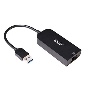 CLUB 3D USB TYPE A 3.1 GEN 1 TO RJ45 2.5GB ETHERNET ADAPTER CLUB 3D USB TYPE A 3.1 GEN 1 TO RJ45 2.5GB ETHERNET ADAPTER