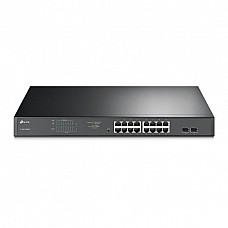 TP-LINK 16-Port Gigabit PoE+ Easy Smart Switch 16 Gigabit RJ45 Ports 2 SFP Slots 802.3at/af 192W PoE Power 1U 19-inch Rack-mountable