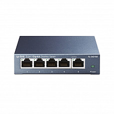 TP-LINK 5-port Metal Gigabit Switch 5 10/100/1000M RJ45 ports supports GMP Snooping IEEE 802.1p QoS Plug and Play metal case