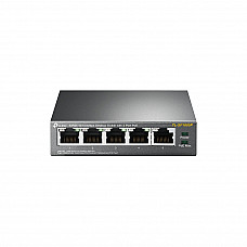 TP-LINK 5-Port 10/100Mbps Desktop Switch with 4-Port PoE 5 10/100Mbps RJ45 ports including 4 PoE ports 58W PoE Power sup. steel case TP-LINK 5-Port 10/100Mbps Desktop Switch with 4-Port PoE 5 10/100Mbps RJ45 ports including 4 PoE ports 58W PoE Power sup. steel case