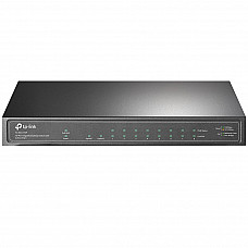 TP-LINK 10-Port Gigabit PoE+ Switch 8 Gigabit PoE+ Ports 1 Gigabit RJ45 Ports and 1 Gigabit SFP Slots 802.3at/af 63W PoE Power TP-LINK 10-Port Gigabit PoE+ Switch 8 Gigabit PoE+ Ports 1 Gigabit RJ45 Ports and 1 Gigabit SFP Slots 802.3at/af 63W PoE Power