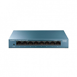 TP-LINK LiteWave 8-Port Gigabit Desktop Switch 8 Gigabit RJ45 Ports Desktop Steel Case TP-LINK LiteWave 8-Port Gigabit Desktop Switch 8 Gigabit RJ45 Ports Desktop Steel Case