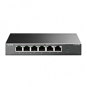 TP-LINK 6-Port 10/100 Mbps Desktop Switch with 4-Port PoE+ TP-LINK 6-Port 10/100 Mbps Desktop Switch with 4-Port PoE+