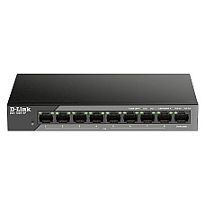 D-LINK 9-Port Desktop Fast Ethernet PoE Gigabit Uplink Surveillance Switch
