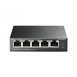 TP-LINK 5-Port Gigabit Desktop Switch with 4-Port PoE+ TP-LINK 5-Port Gigabit Desktop Switch with 4-Port PoE+