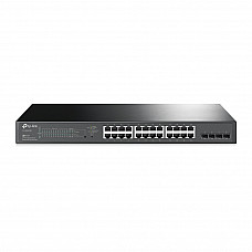TP-LINK JetStream 28-Port Gigabit Smart Switch with 24-Port PoE+