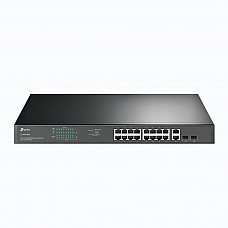 TP-LINK 18-Port Gigabit Rackmount Switch with 16-Port PoE+ TP-LINK 18-Port Gigabit Rackmount Switch with 16-Port PoE+