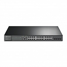 TP-LINK JetStream 28-Port Gigabit L2+ Managed Switch with 24-Port PoE+ TP-LINK JetStream 28-Port Gigabit L2+ Managed Switch with 24-Port PoE+