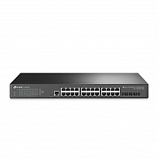 TP-LINK TL-SG3428X 10Gbit managed switch 24x Gigabit RJ45 Ports 4x 10G SFP+ Slots RJ45/Micro-USB Console Port