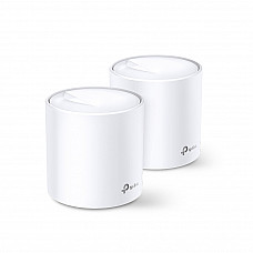 TP-LINK Deco X60 AX3000 Wi-Fi 6 Whole-Home Mesh System 2-pack Quad-core CPU 2x GE RJ45 4xint.antennas MU-MIMO