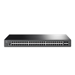 TP-LINK JetStream 48-Port Gigabit L2 Managed Switch with 4 Gigabit SFP Slots TP-LINK JetStream 48-Port Gigabit L2 Managed Switch with 4 Gigabit SFP Slots