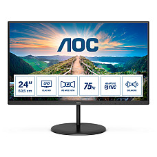 AOC Q24V4EA 60.5cm 23.8inch 3 sides frameless IPS monitor HDMI 1.4 x1 DisplayPort 1.2 x1